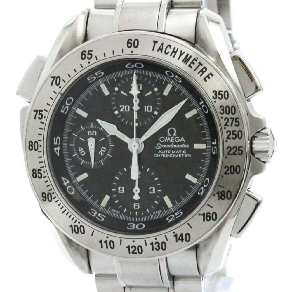 Polished OMEGA Speedmaster Split Second Steel Automatic Watch 3540.50 BF579750